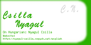 csilla nyagul business card